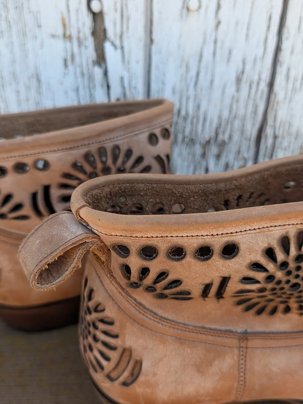 Matisse Brown Laser-Cut Suede Ankle Booties